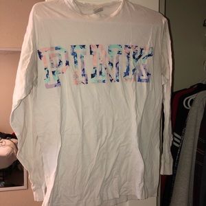 Long sleeve white PINK shirt